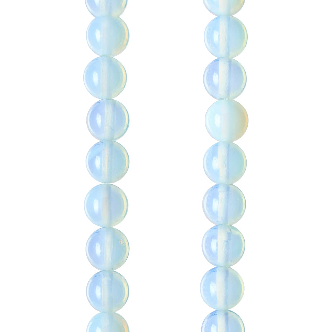 Opal Moonstone Glass Round Beads, 8mm by Bead Landing&#x2122;